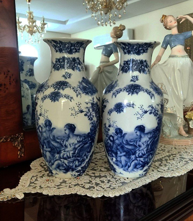 گلدان گل مرغی دوعدد ارتفاع ۳۰