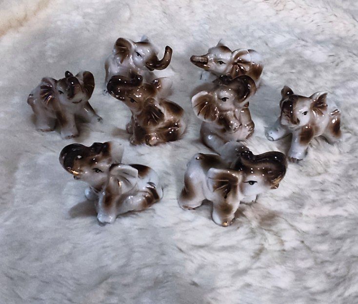 مجسمه کاروان فیل جنس چینی درجه یک