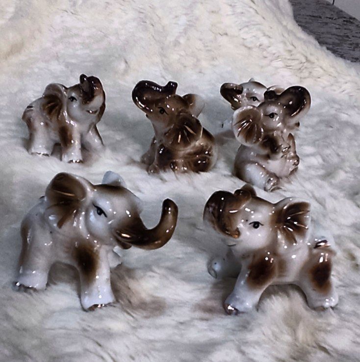 مجسمه کاروان فیل جنس چینی درجه یک