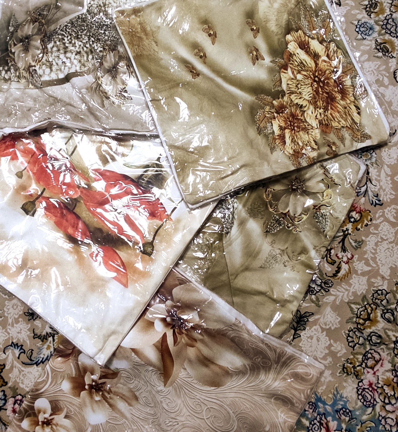 کوسن مبلی جفت مخمل زیپ دار