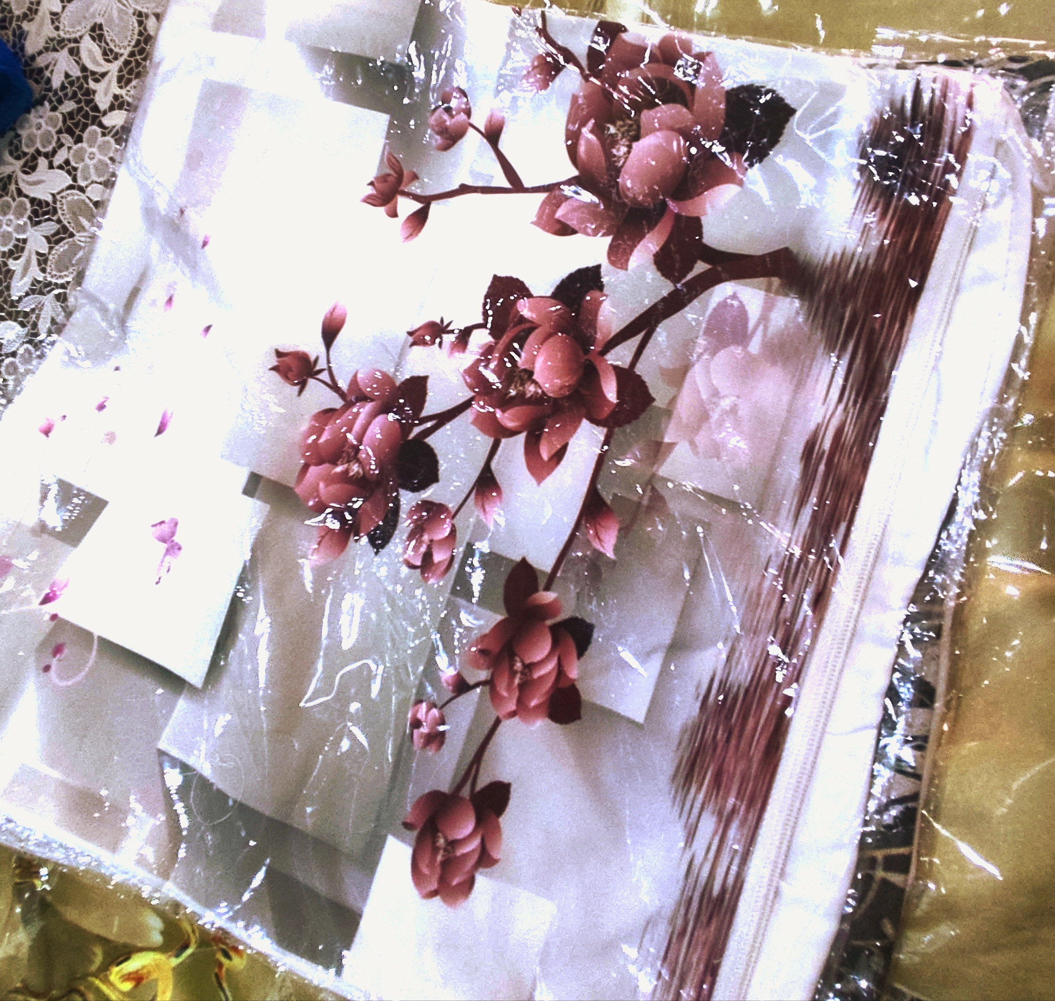 کوسن مبلی جفت مخمل زیپ دار