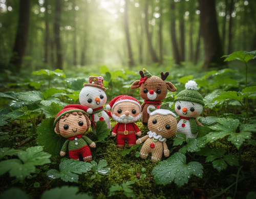 عروسک های قلاب بافی دونه ای ۸۰