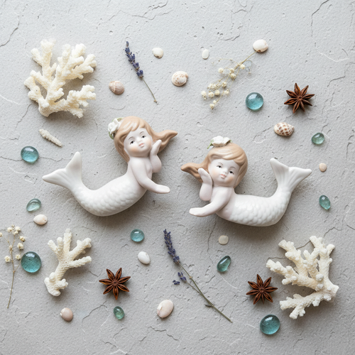 مجسمه چینی پری دریایی