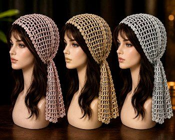 دورگ عربی قلاب بافی مینی اسکارف