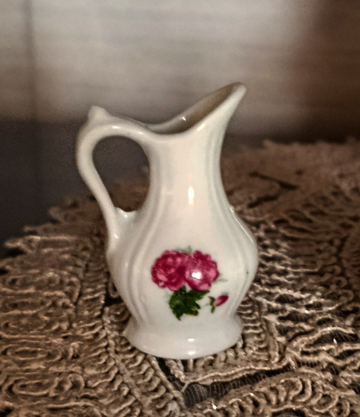 سماور چینی گل سرخی مینیاتوری